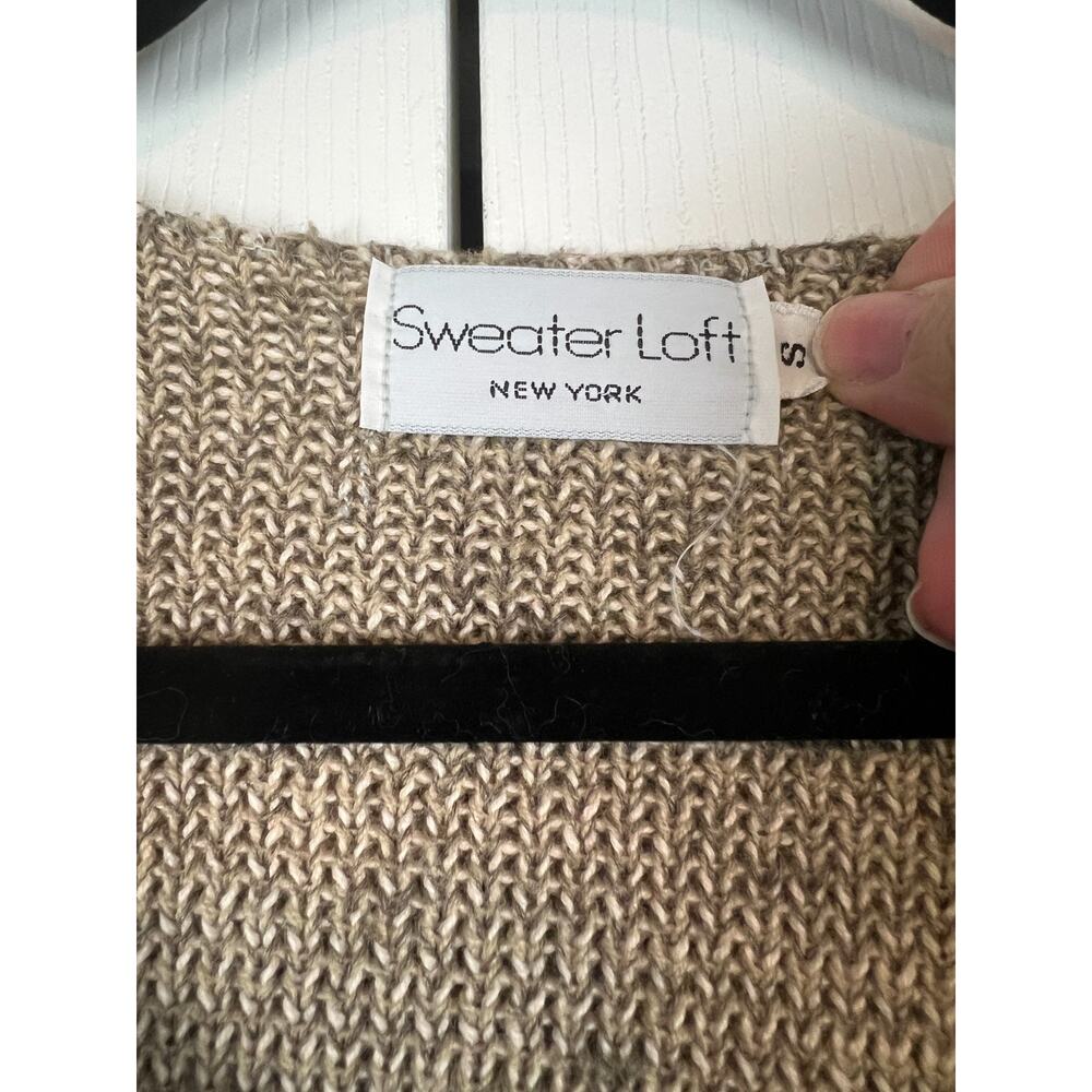 Vintage Sweater Loft Knit Sweater Peter Pan Collar Cottage Floral S - Picture 3 of 10
